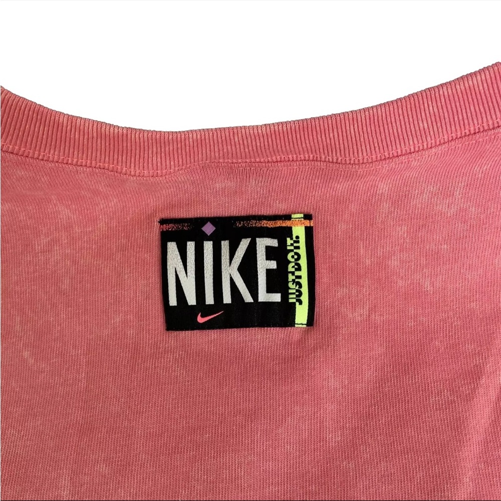 Nike Women's Tank Top Size 1X Pink Cropped White Washed Pink NWT Sweatshirt - Picture 7 of 10